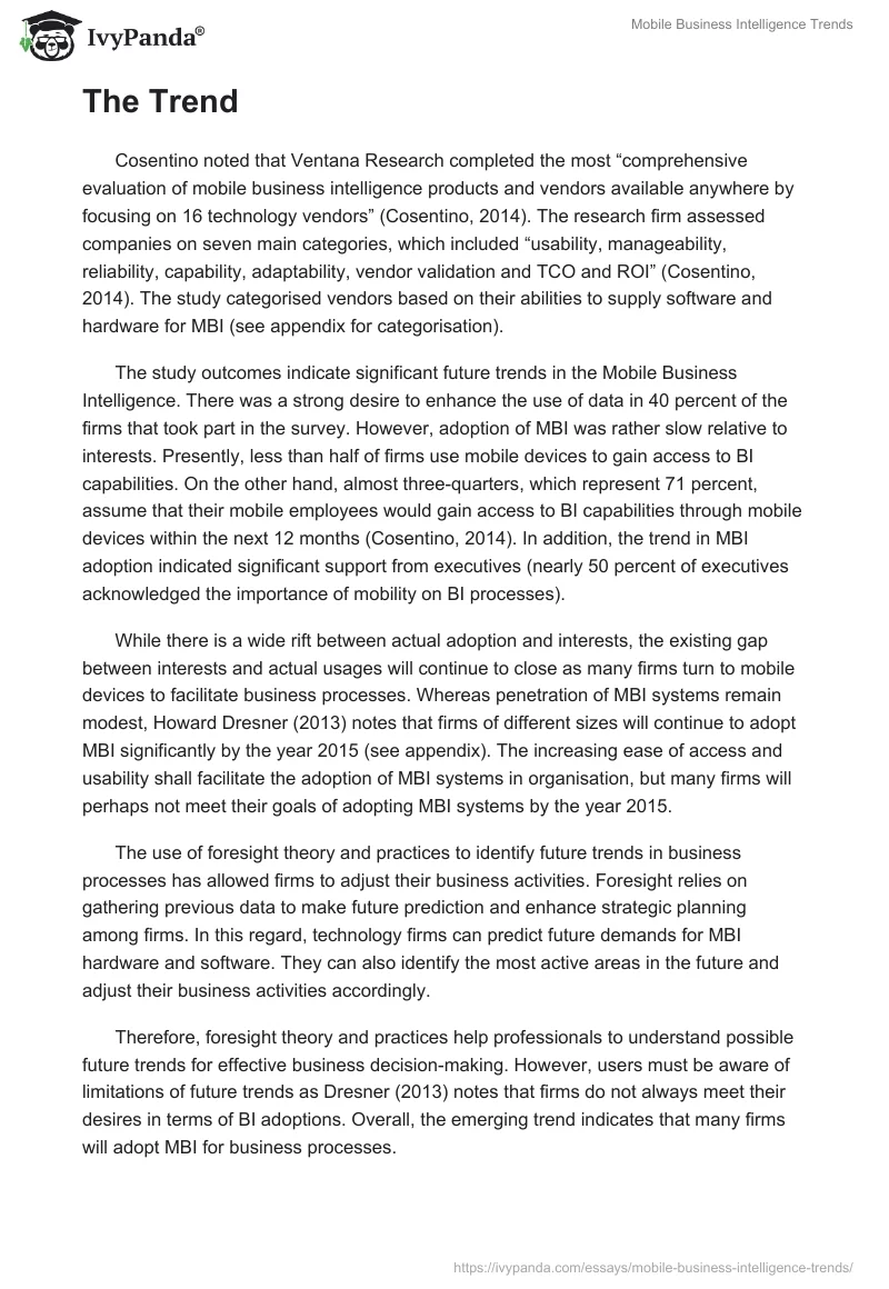 Mobile Business Intelligence Trends. Page 2