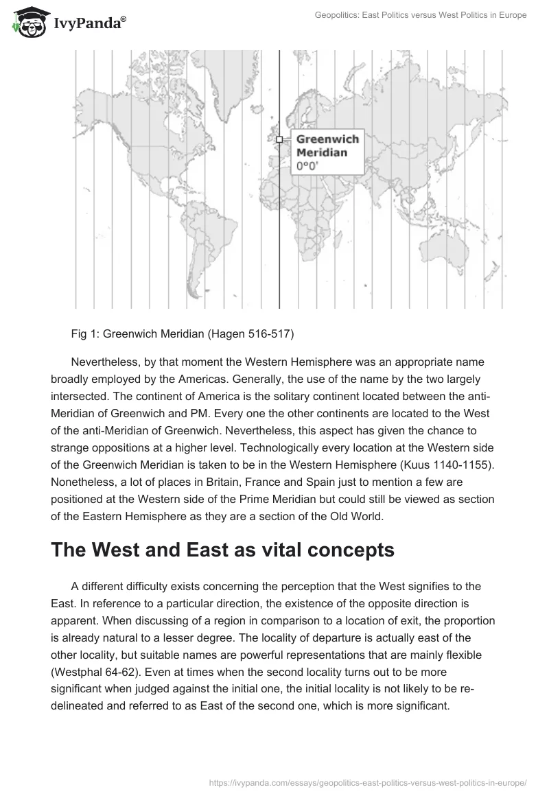 Geopolitics: East Politics versus West Politics in Europe. Page 4