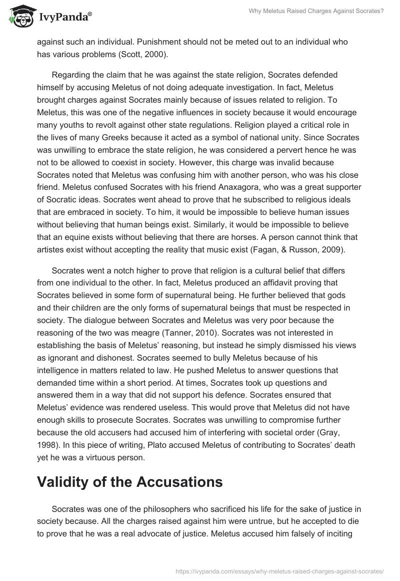Why Meletus Raised Charges Against Socrates?. Page 3