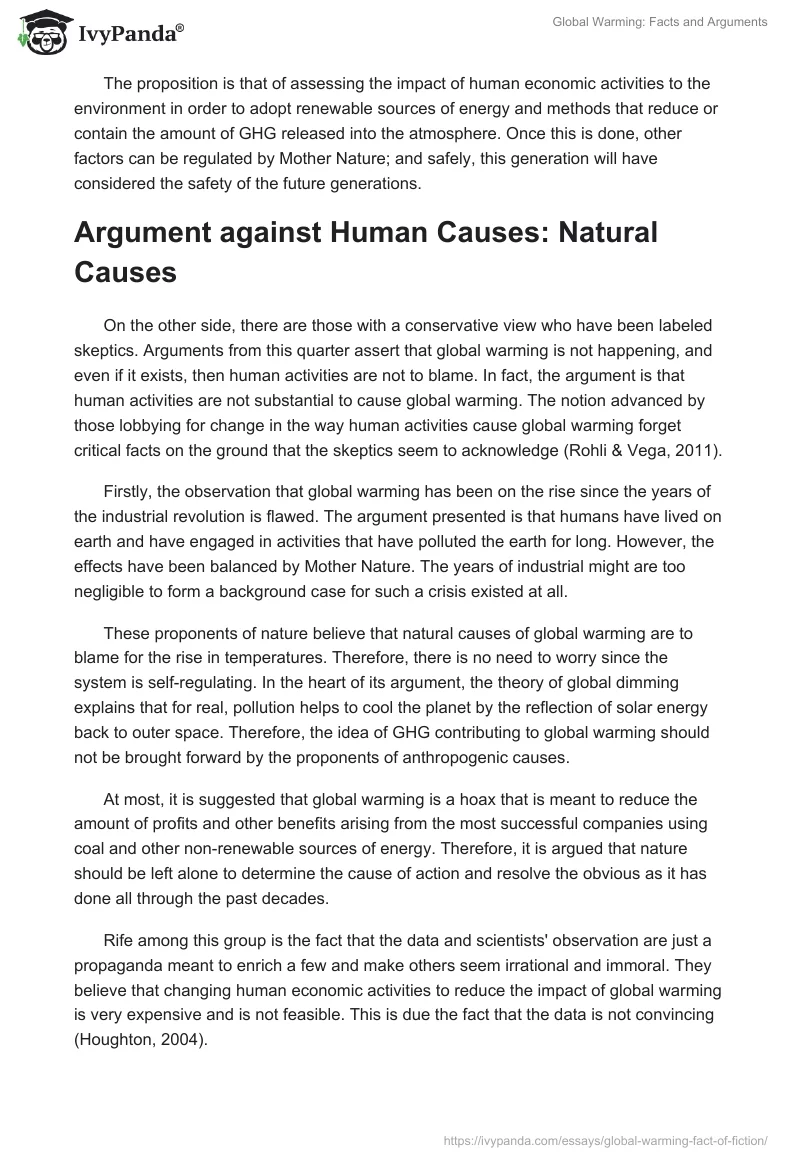 Global Warming: Facts and Arguments. Page 3