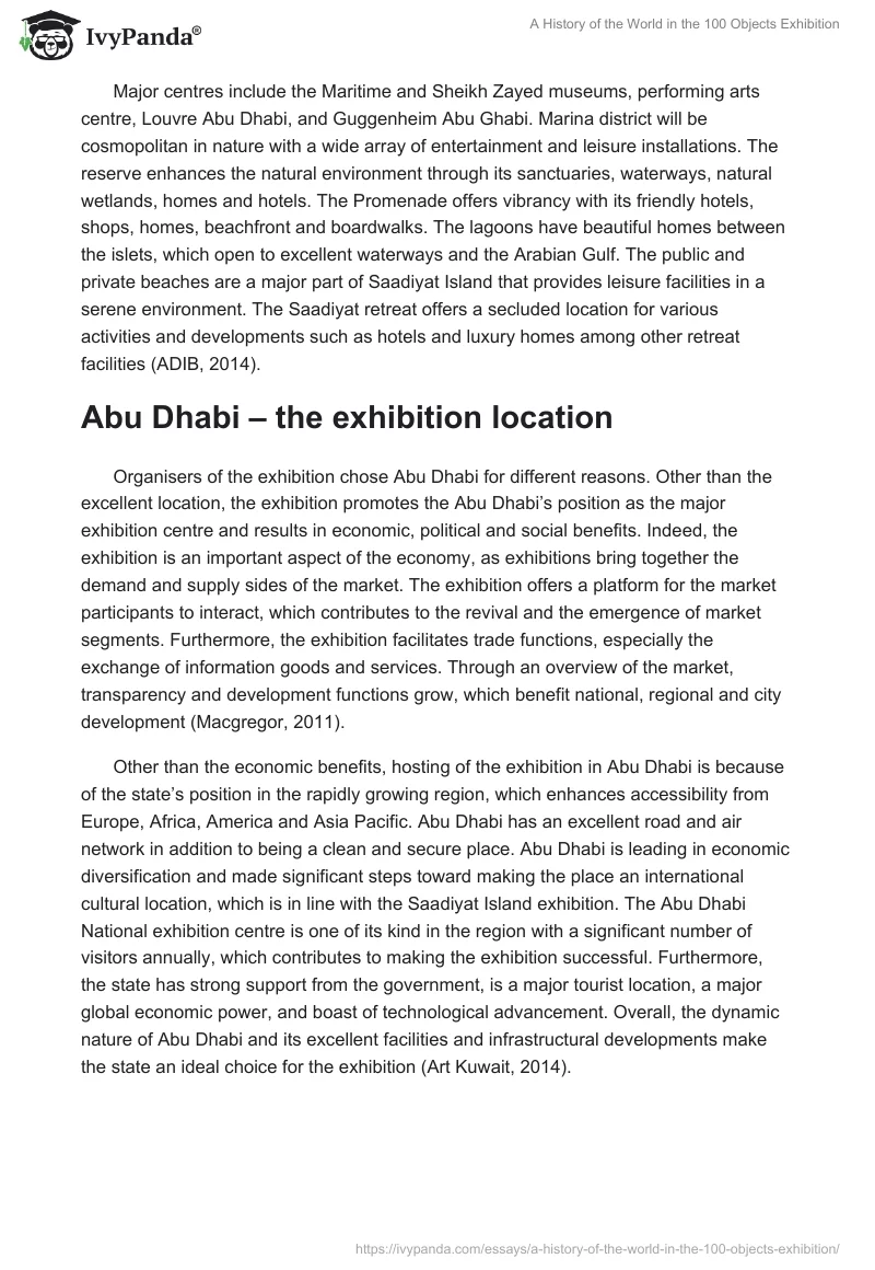 A History of the World in the 100 Objects Exhibition. Page 2