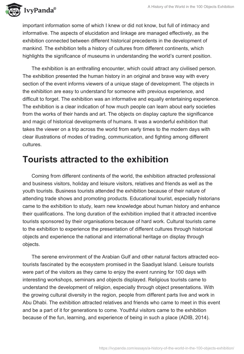 A History of the World in the 100 Objects Exhibition. Page 4
