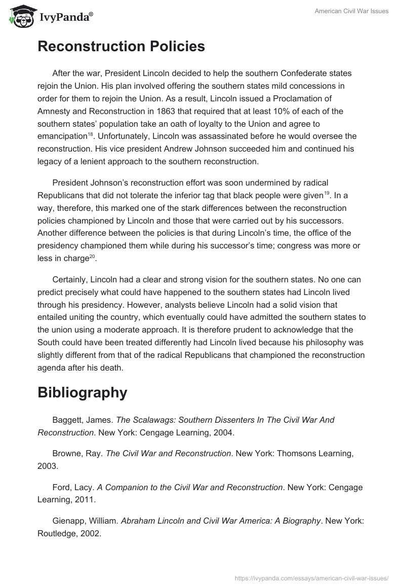 American Civil War Issues. Page 4