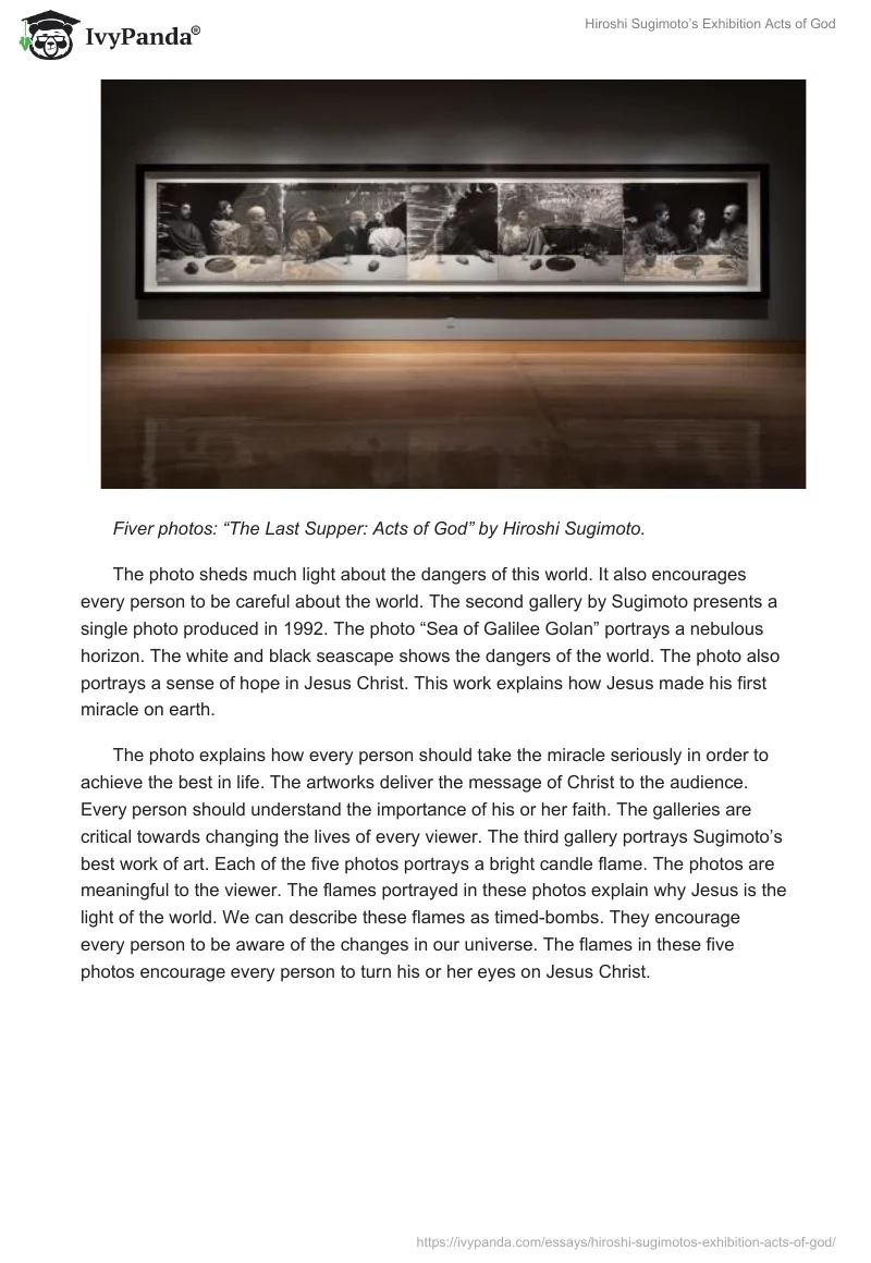Hiroshi Sugimoto’s Exhibition "Acts of God". Page 3