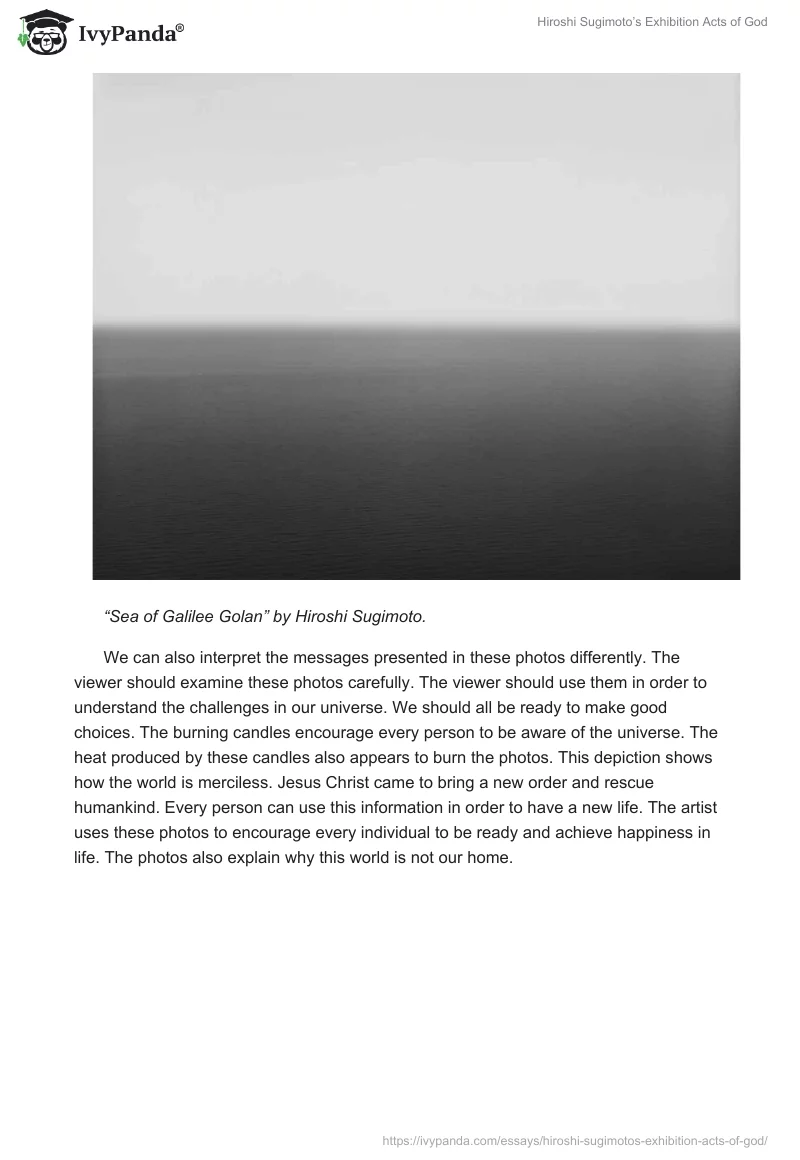 Hiroshi Sugimoto’s Exhibition "Acts of God". Page 4
