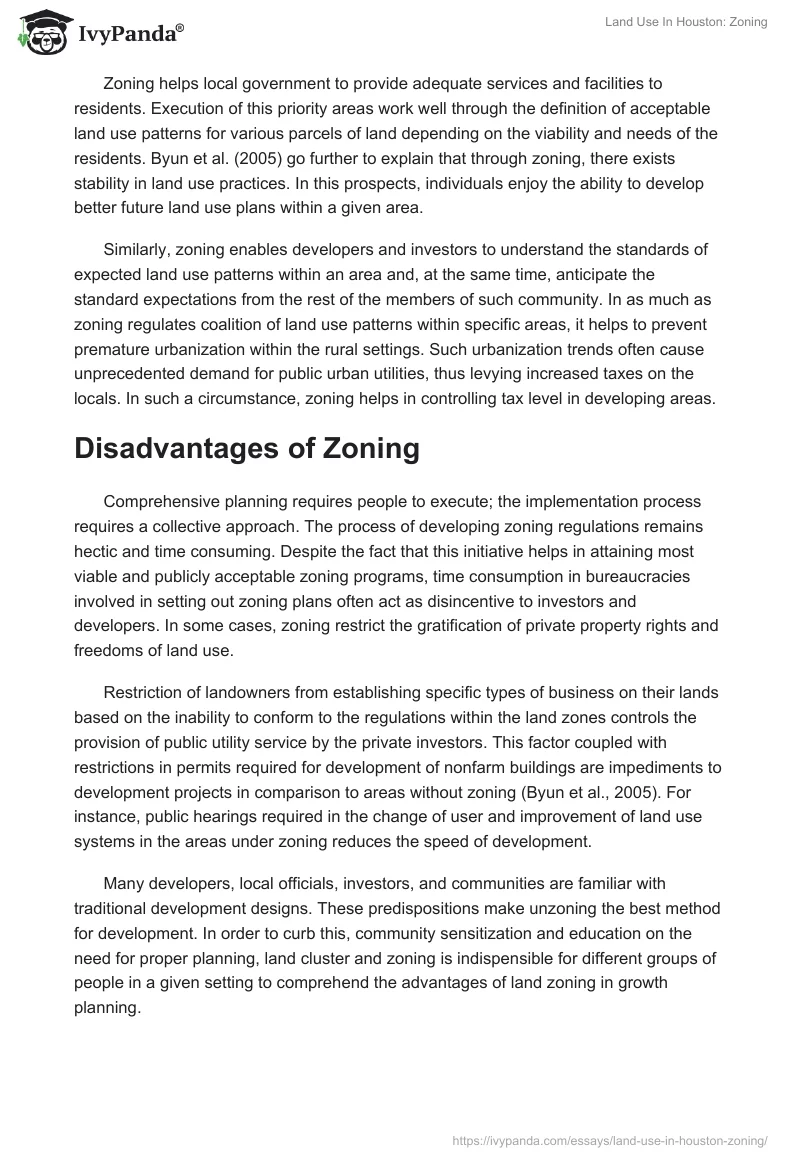 Land Use In Houston: Zoning. Page 3