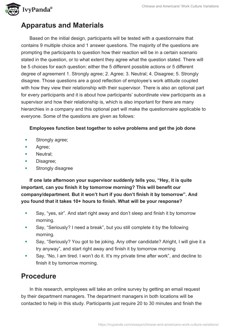 Chinese and Americans' Work Culture Variations. Page 4