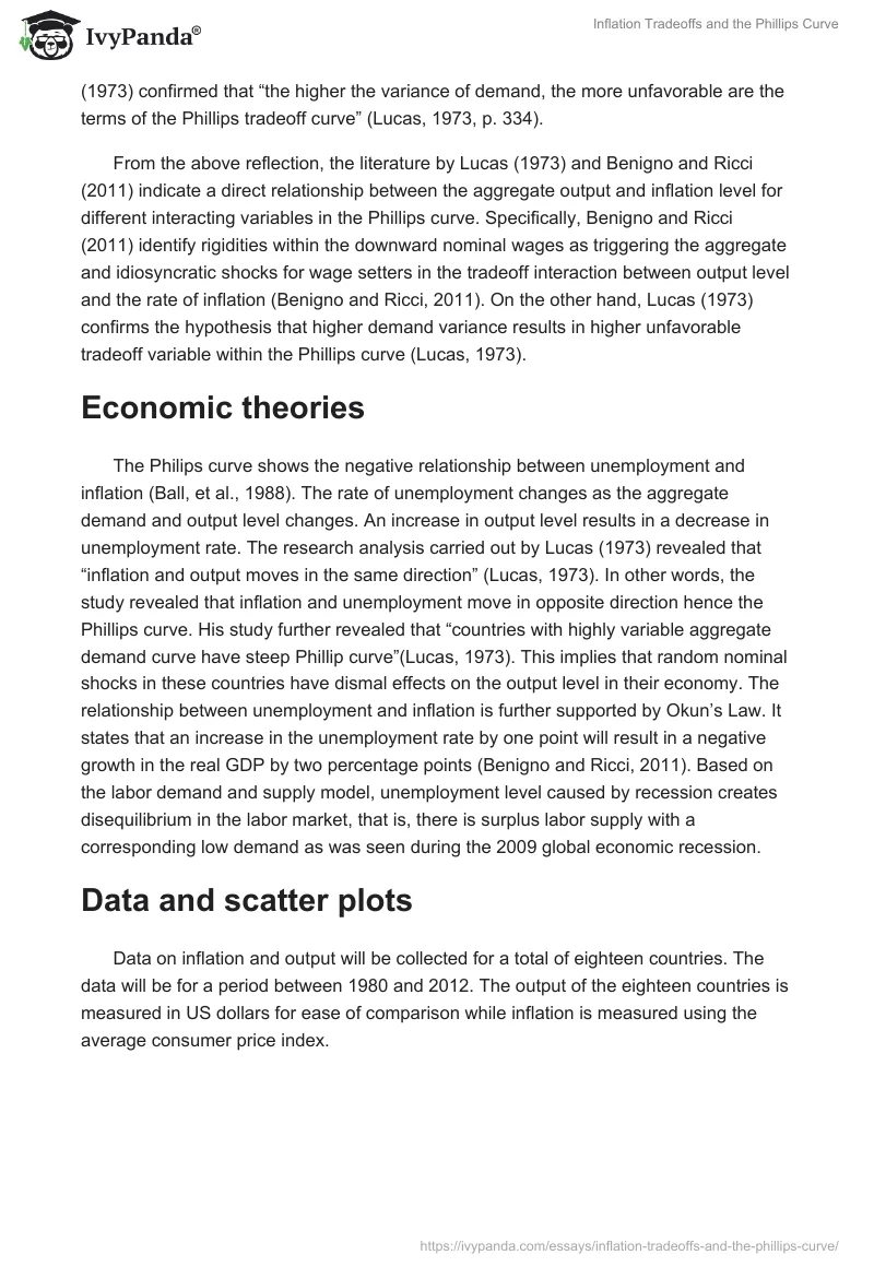 Inflation Tradeoffs and the Phillips Curve. Page 3