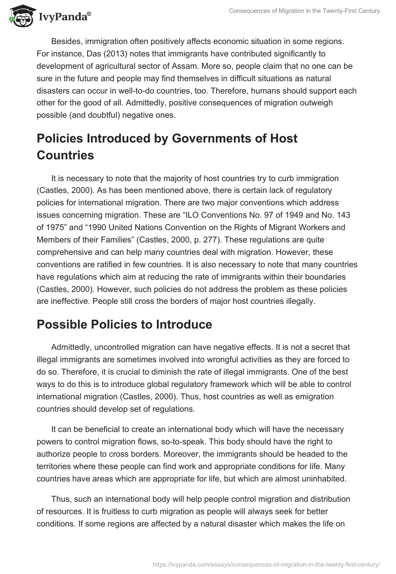 Consequences of Migration in the Twenty-First Century. Page 3