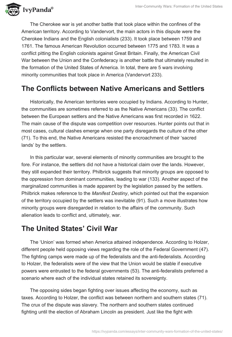 Inter-Community Wars: Formation of the United States. Page 2