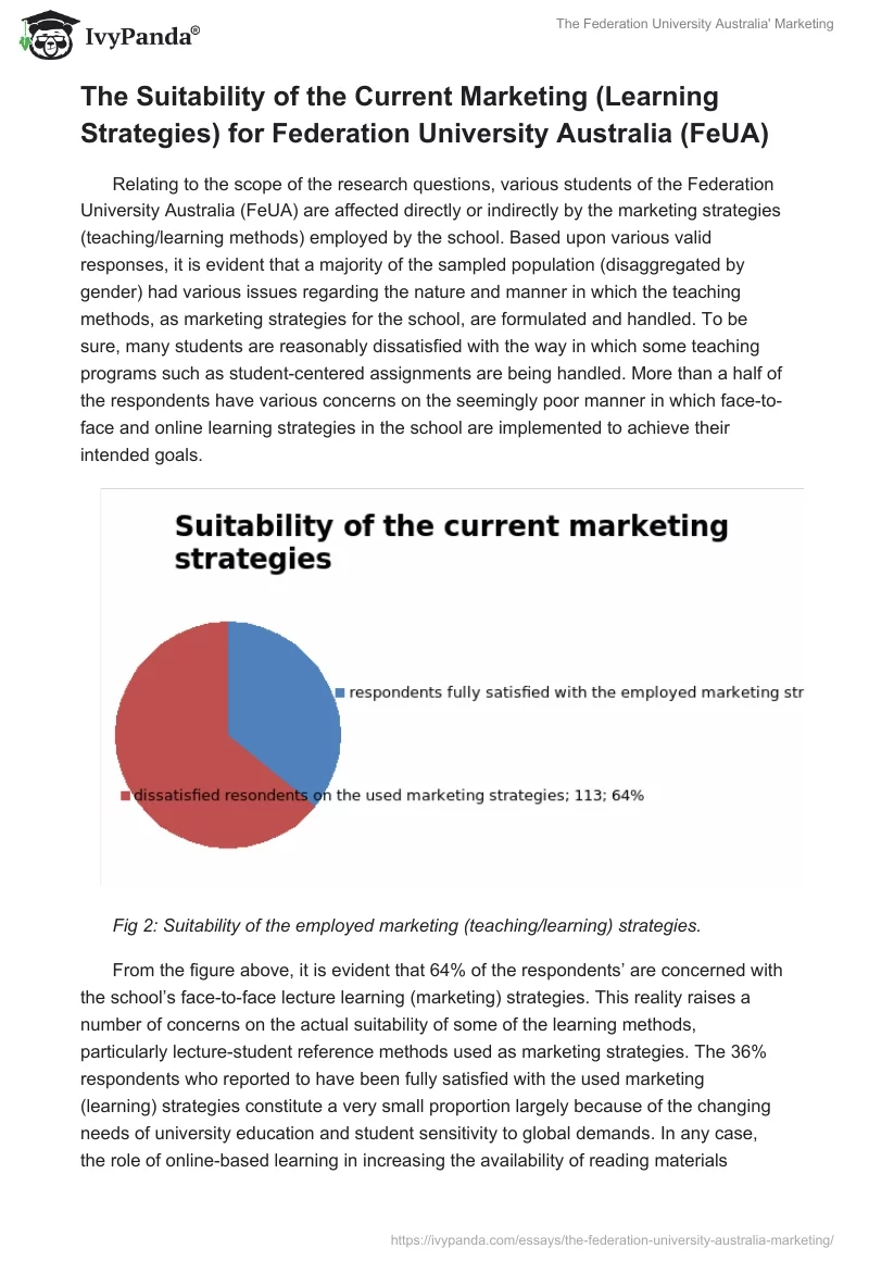 The Federation University Australia' Marketing. Page 5