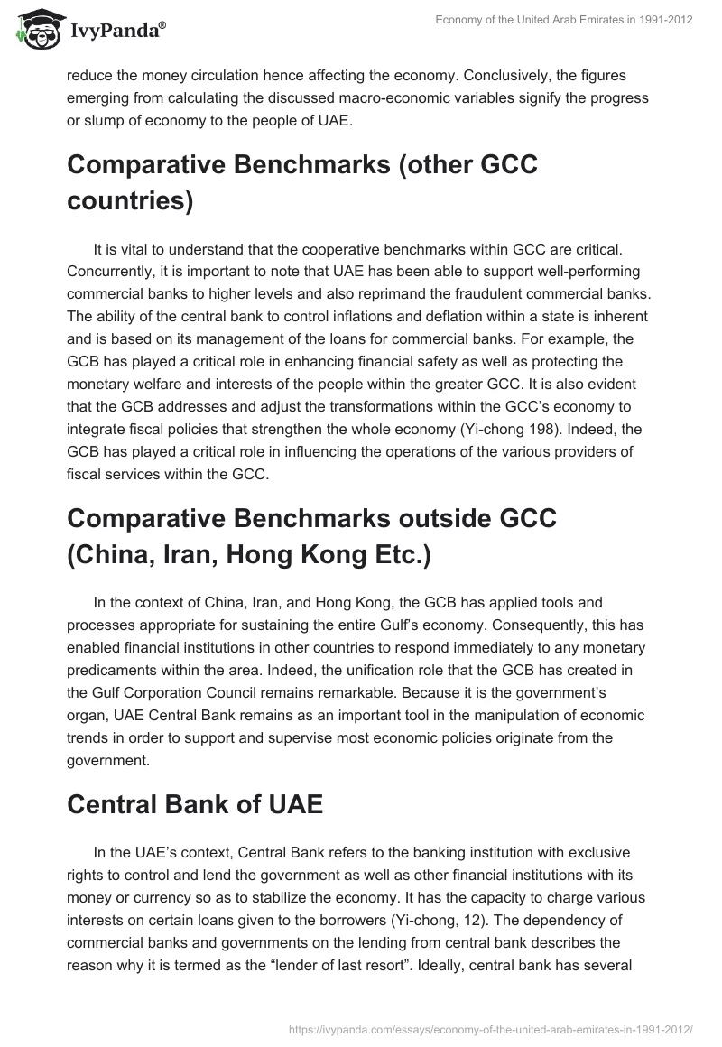 Economy of the United Arab Emirates in 1991-2012. Page 5