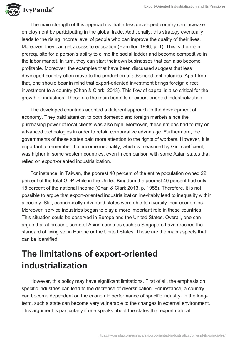 Export-Oriented Industrialization and Its Principles. Page 3