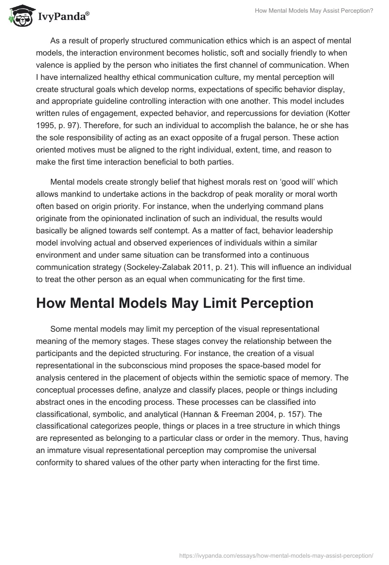 How Mental Models May Assist Perception?. Page 3