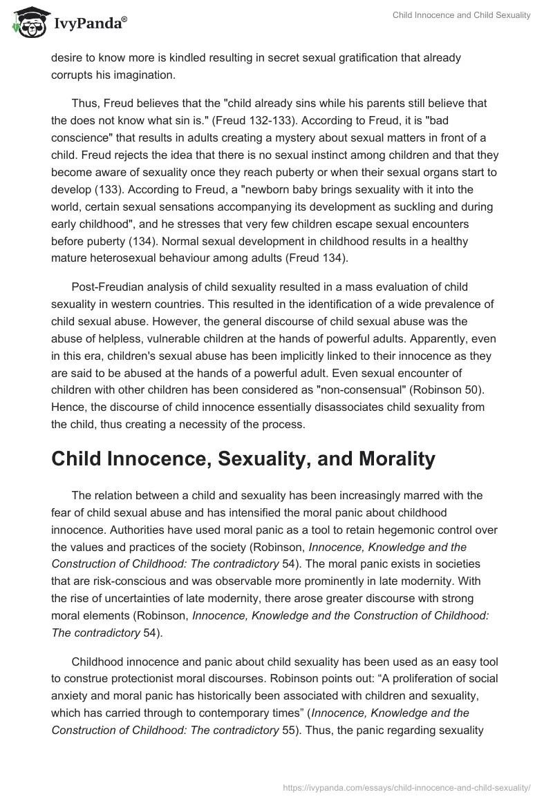 Child Innocence and Child Sexuality. Page 3