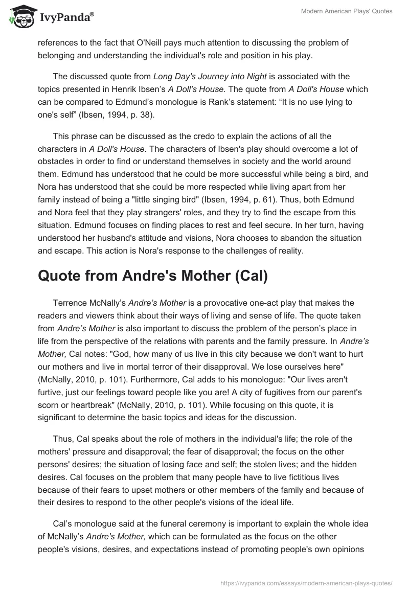 Modern American Plays' Quotes. Page 3