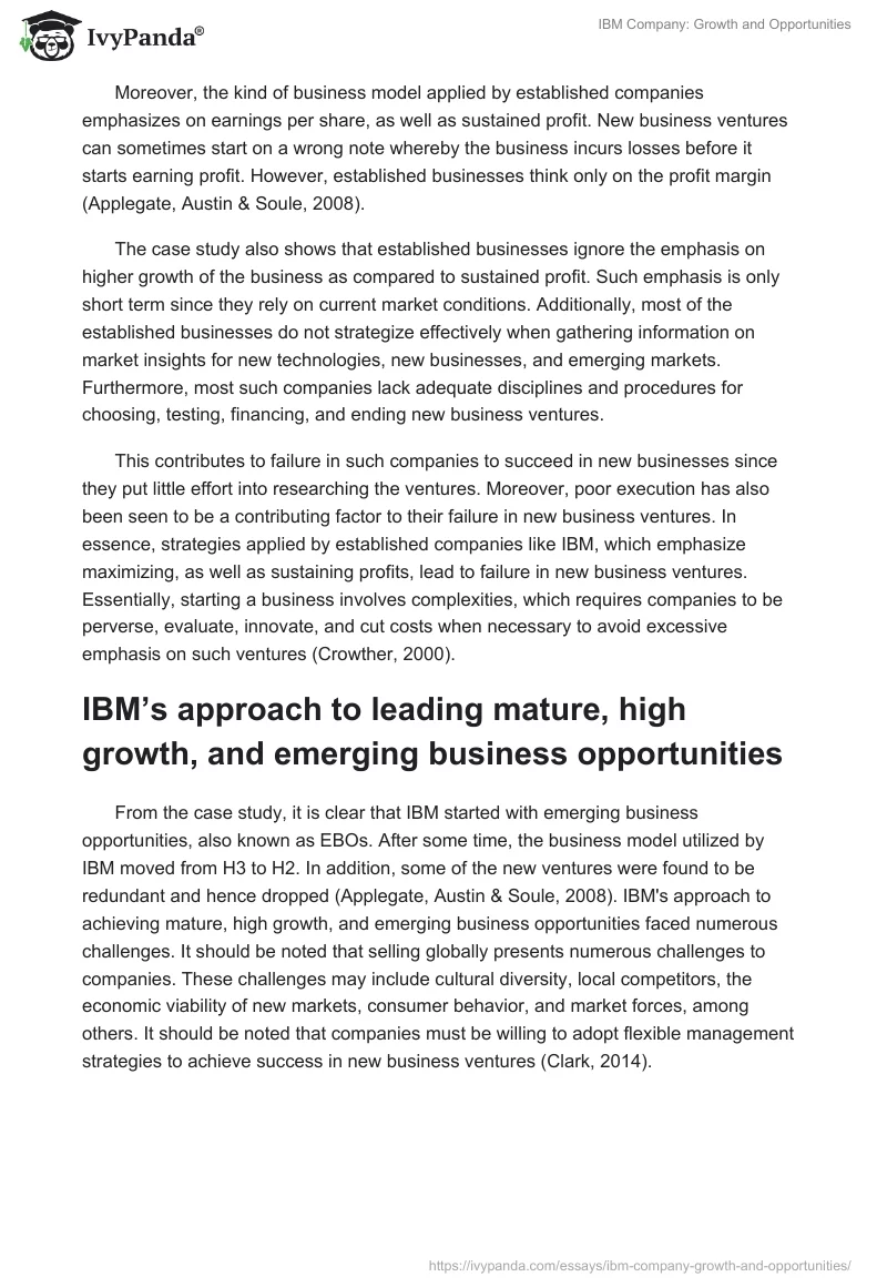 IBM Company: Growth and Opportunities. Page 2
