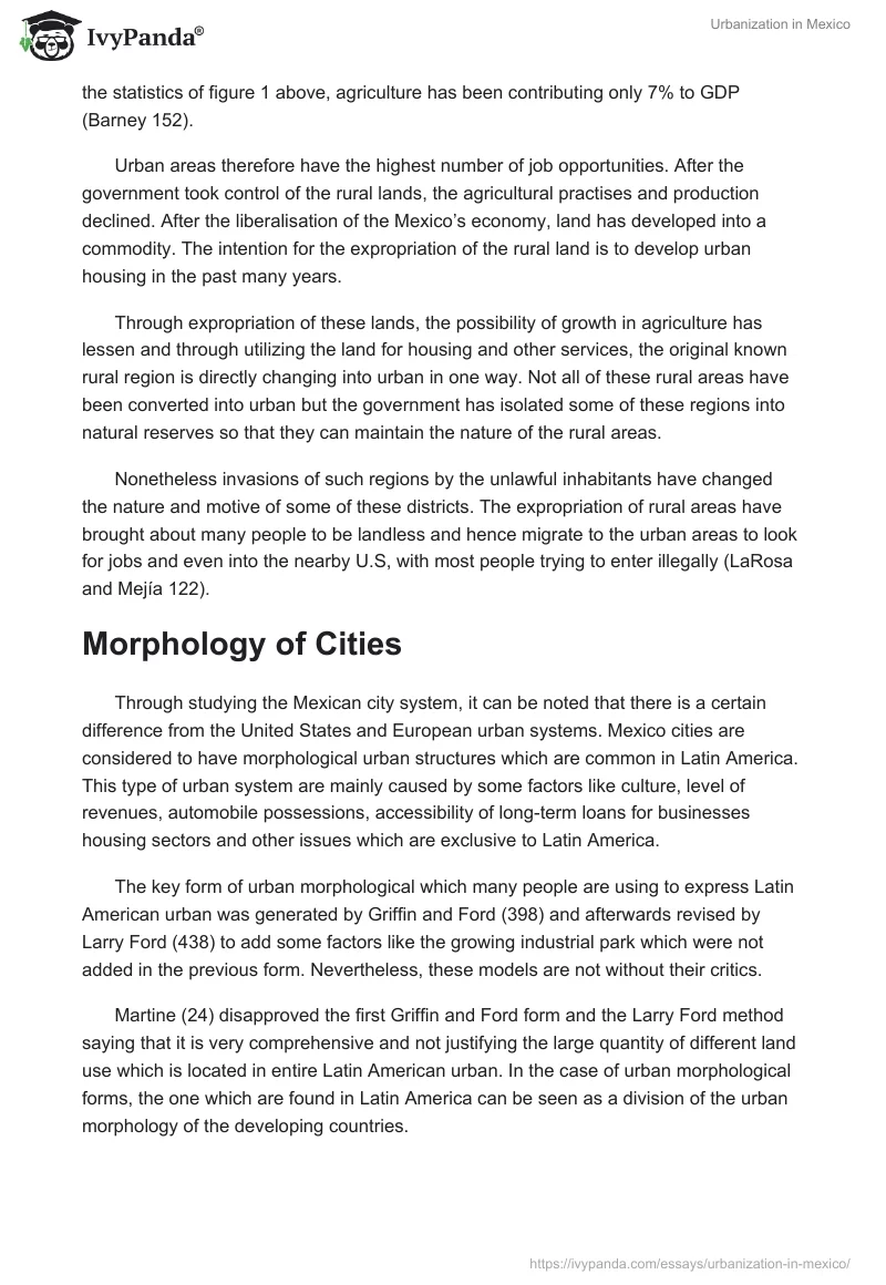 Urbanization in Mexico. Page 4