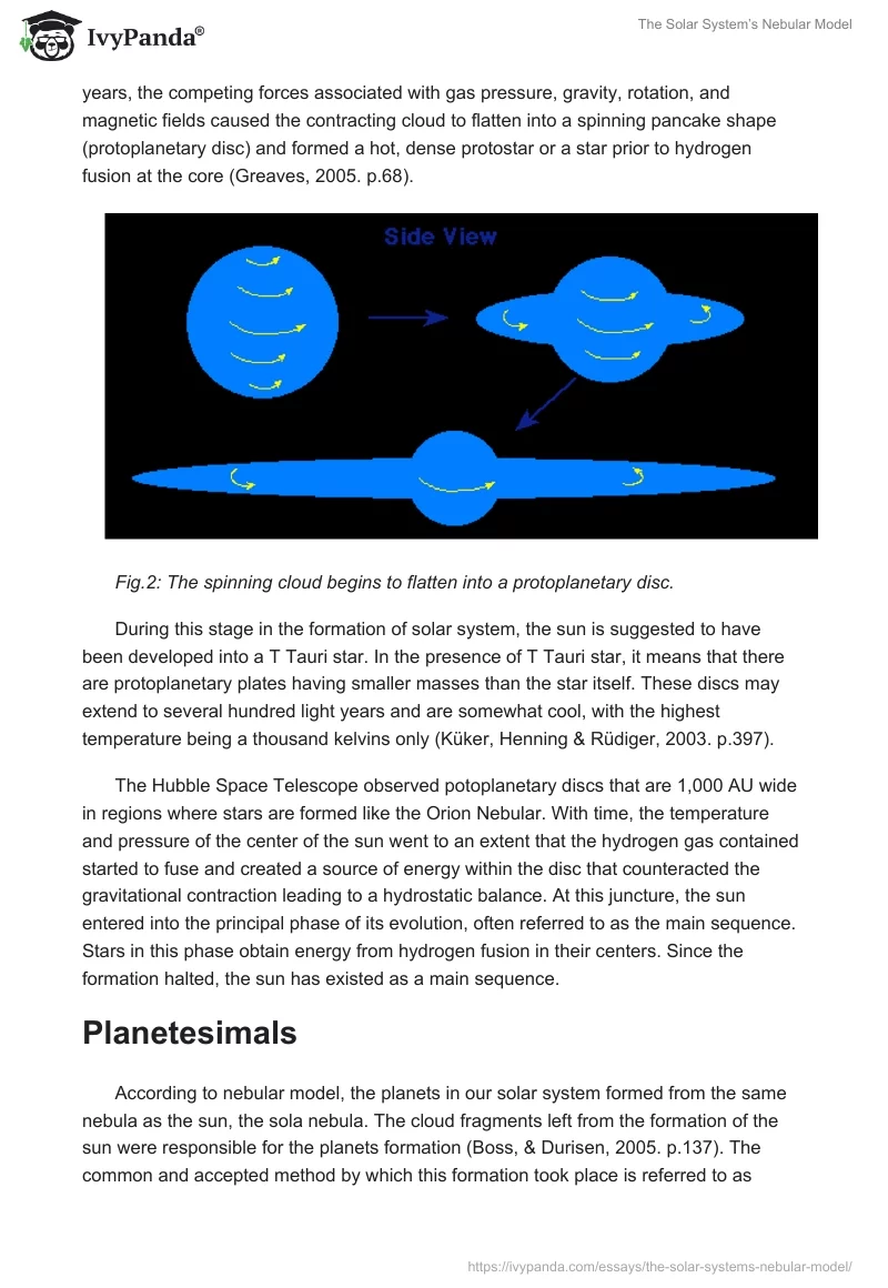The Solar System’s Nebular Model. Page 3