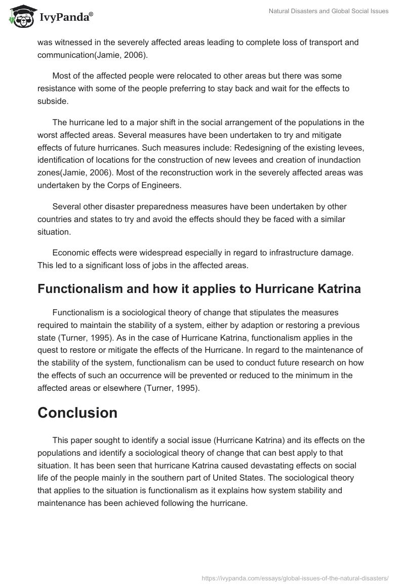 Natural Disasters and Global Social Issues. Page 2