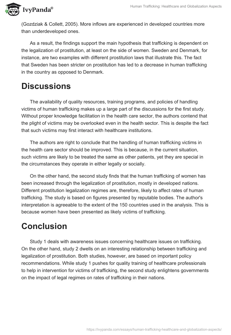 Human Trafficking: Healthcare and Globalization Aspects. Page 4