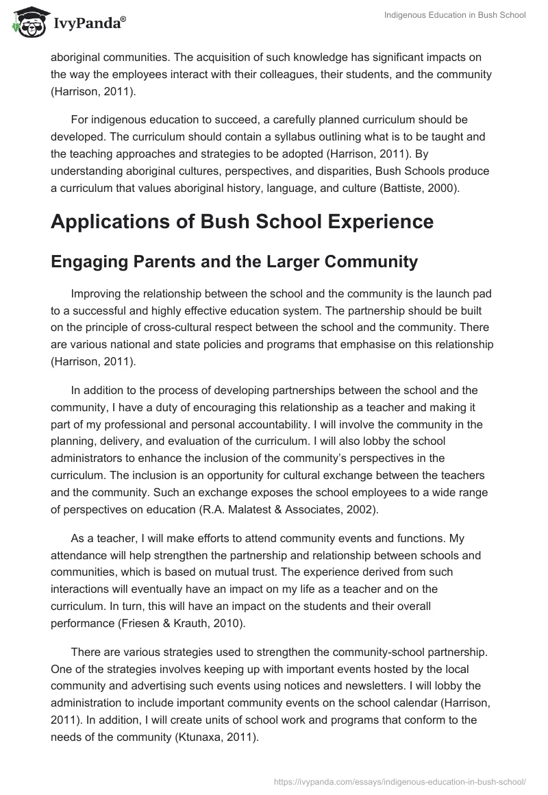 Indigenous Education in Bush School. Page 3