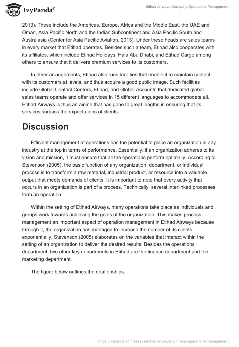 Etihad Airways Company Operations Management. Page 2