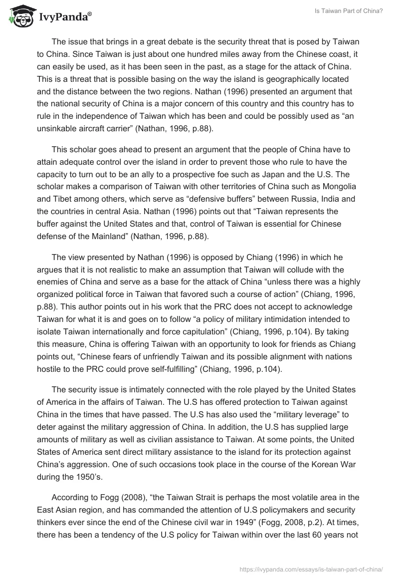 Is Taiwan Part of China?. Page 3