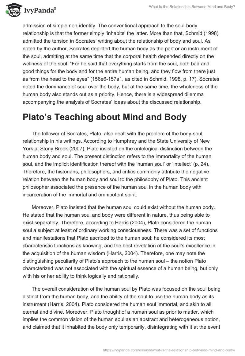 What Is the Relationship Between Mind and Body?. Page 2