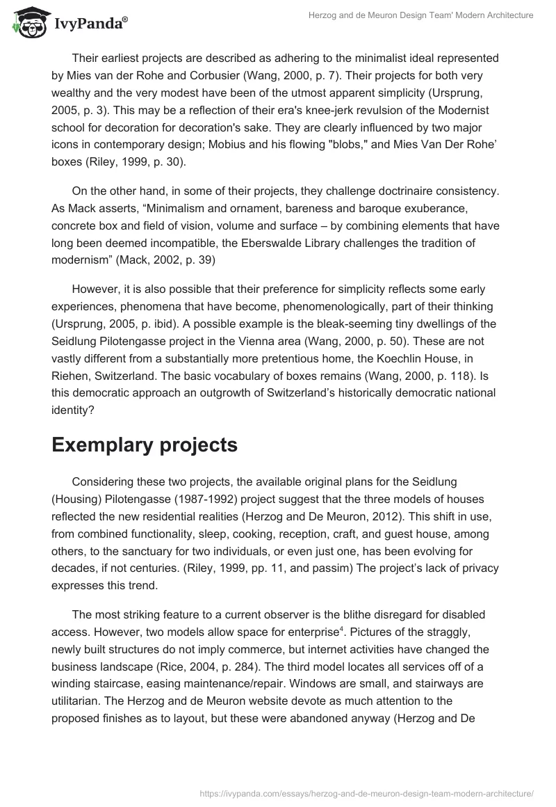 Herzog and de Meuron Design Team' Modern Architecture. Page 2