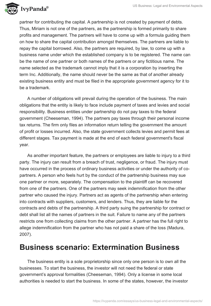 US Business: Legal and Environmental Aspects. Page 2