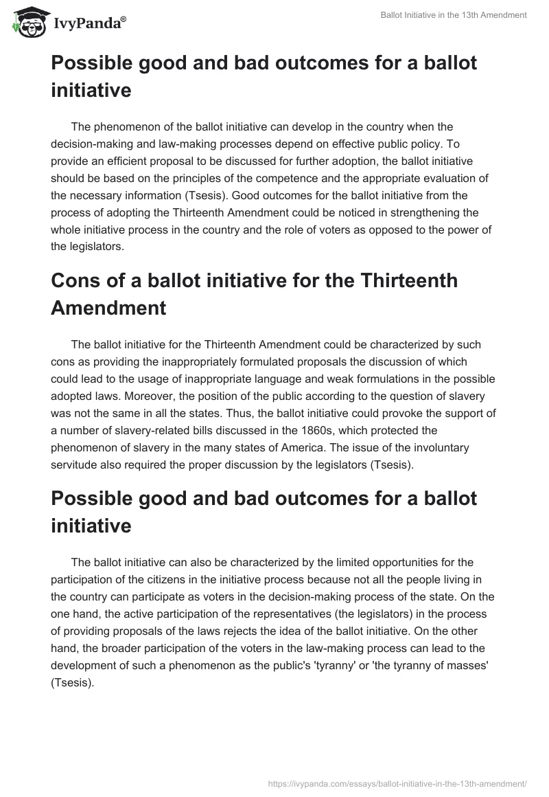 Ballot Initiative in the 13th Amendment. Page 2