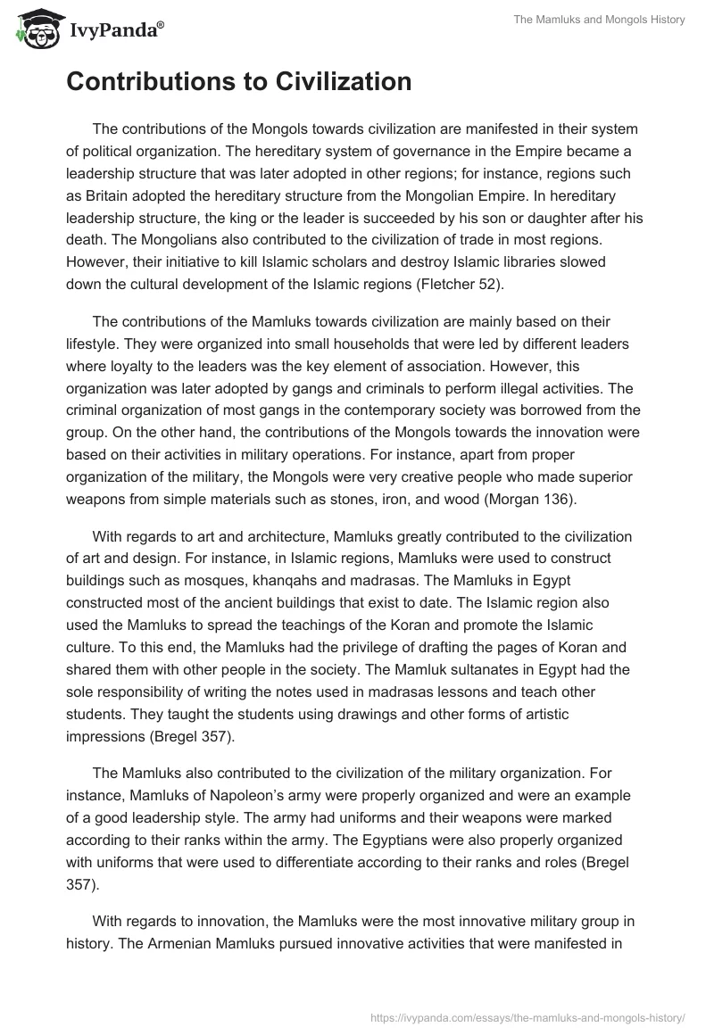 The Mamluks and Mongols History. Page 5