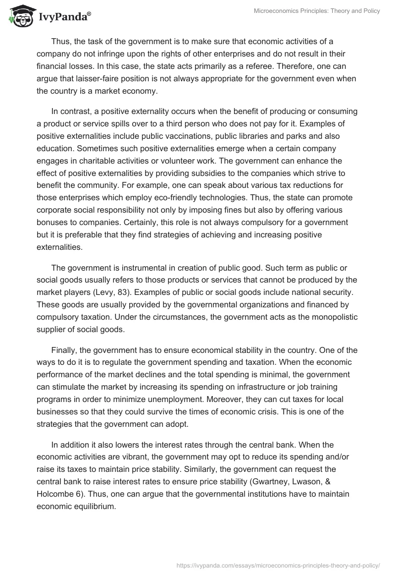 Microeconomics Principles: Theory and Policy. Page 5