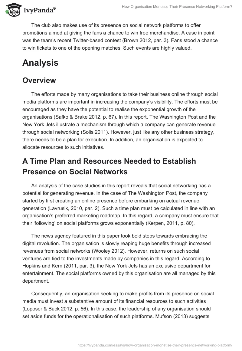 How Organisation Monetise Their Presence Networking Platform?. Page 5