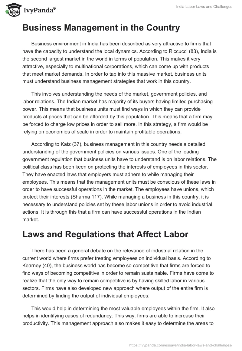 India Labor Laws and Challenges. Page 4