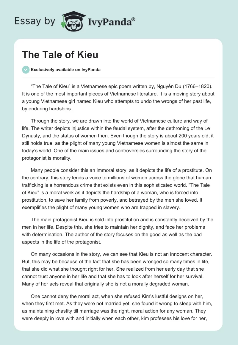 The Tale of Kieu. Page 1