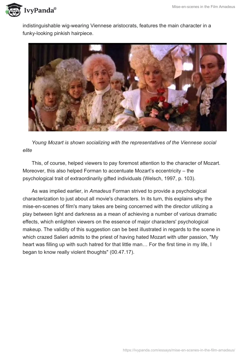 Mise-en-scenes in the Film "Amadeus". Page 4