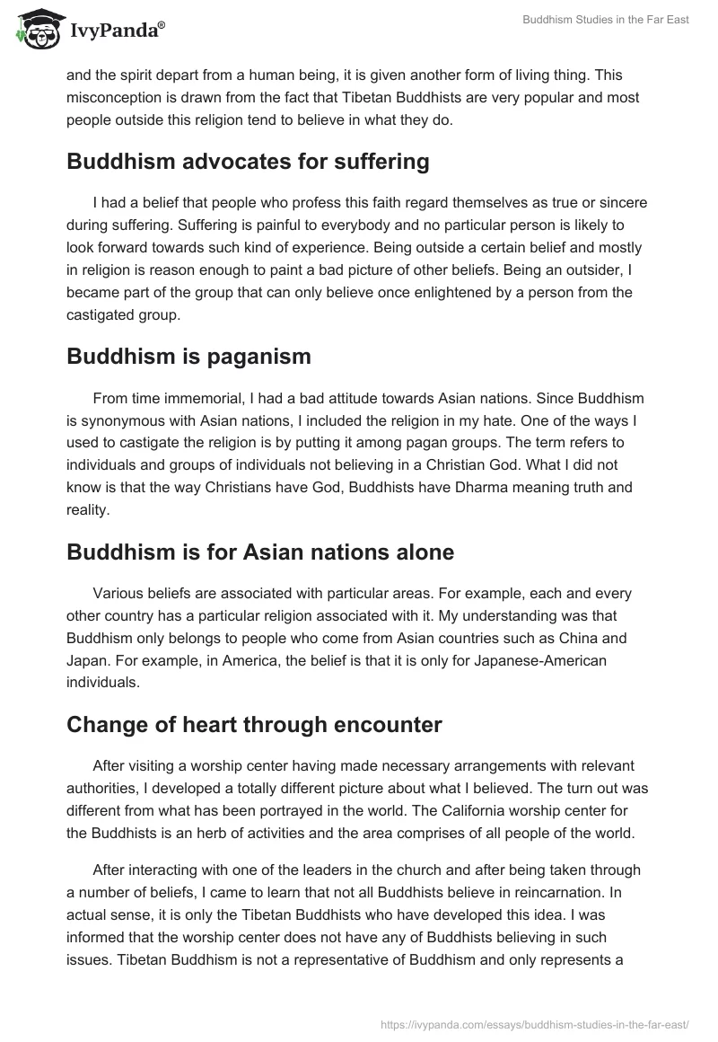 Buddhism Studies in the Far East. Page 2