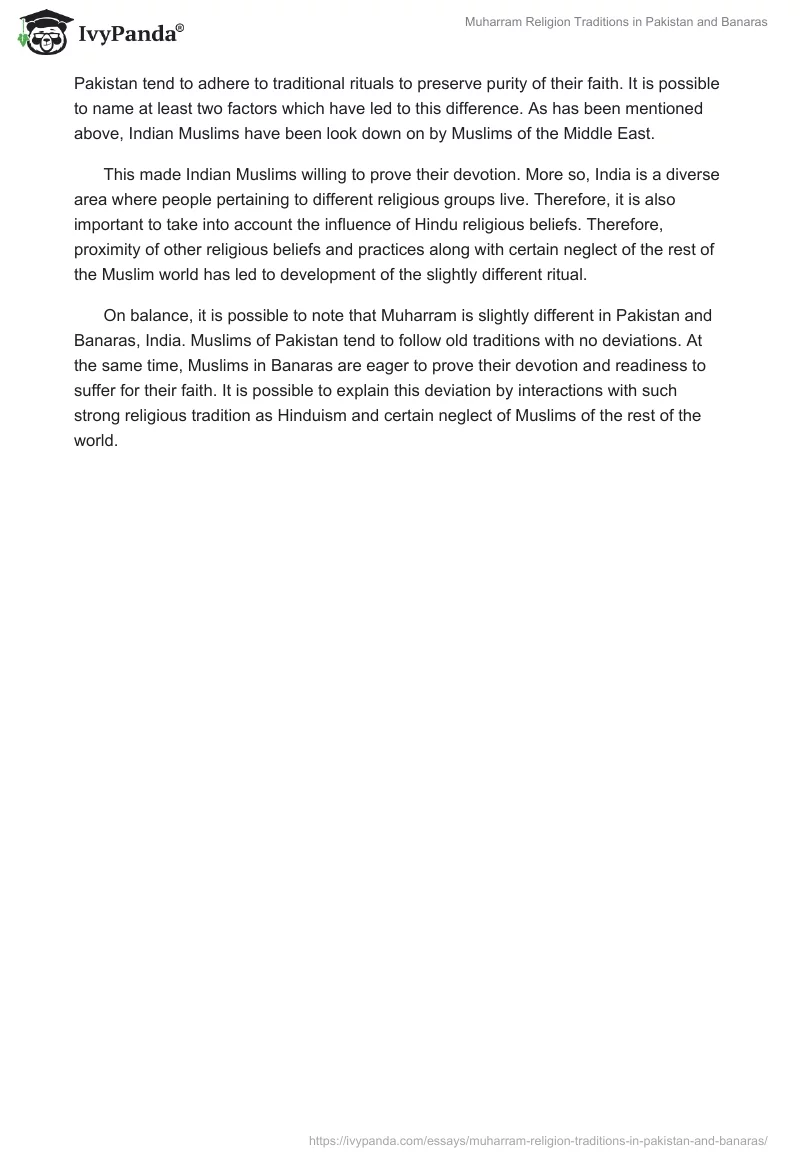 Muharram Religion Traditions in Pakistan and Banaras. Page 2