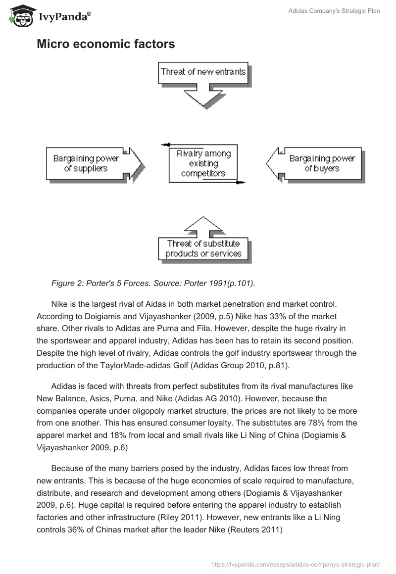 Adidas Company's Strategic Plan. Page 4