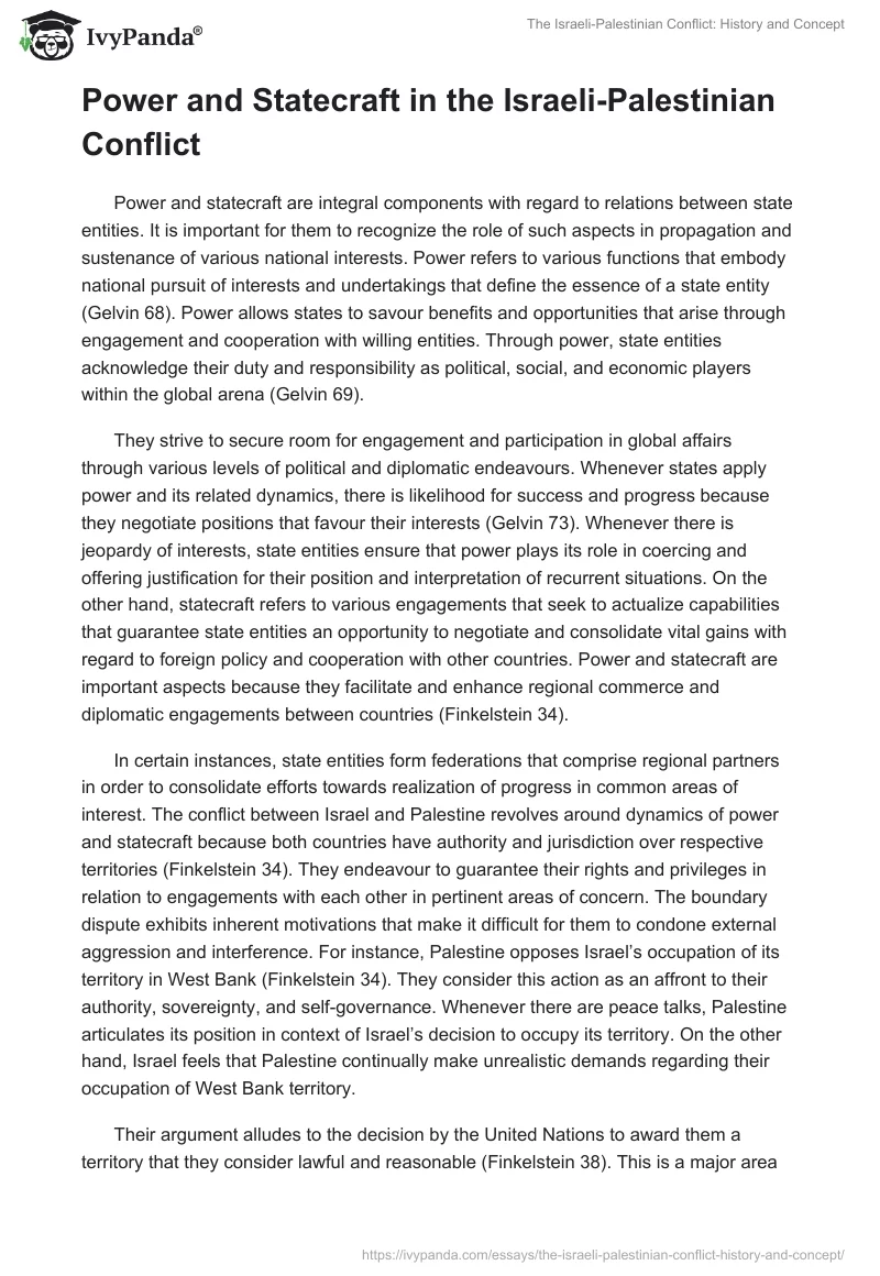The Israeli-Palestinian Conflict: History and Concept. Page 5