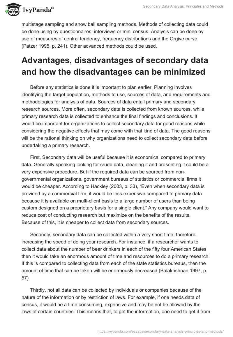 Secondary Data Analysis: Principles and Methods. Page 2