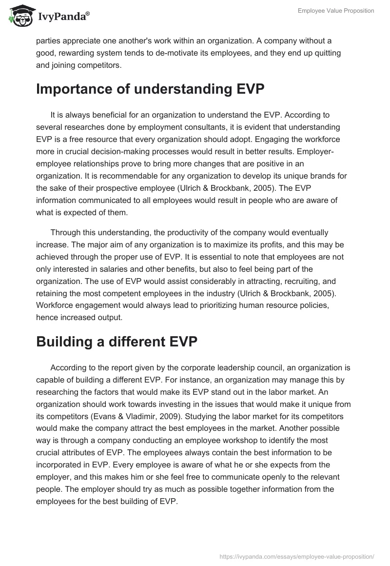 Employee Value Proposition. Page 3