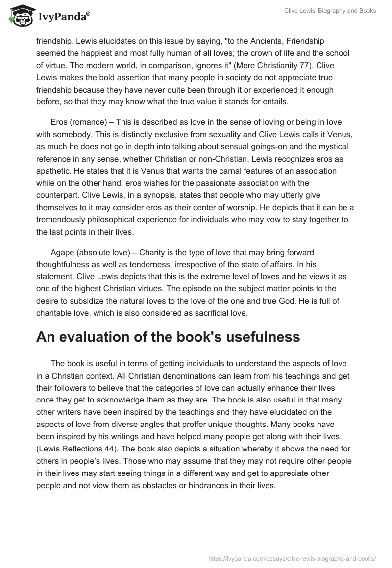 Clive Lewis' Biography and Books. Page 4