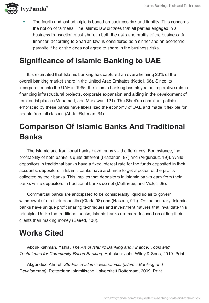 Islamic Banking: Tools and Techniques. Page 2