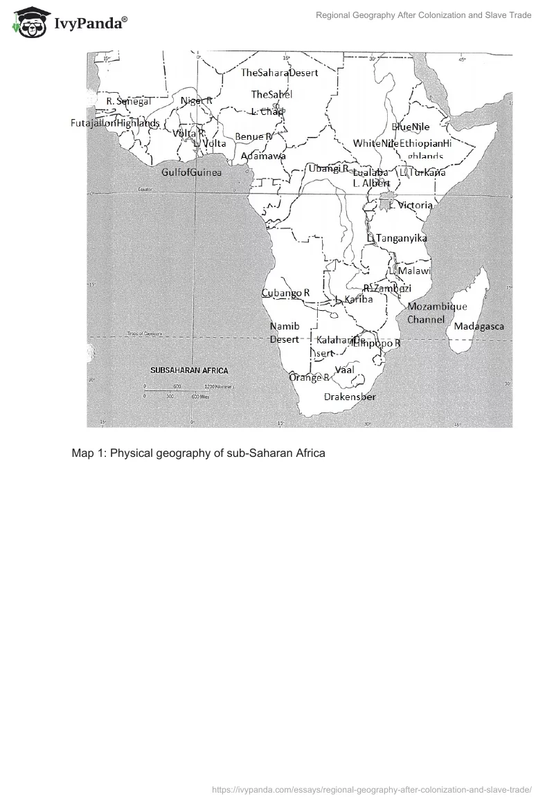 Regional Geography After Colonization and Slave Trade. Page 3