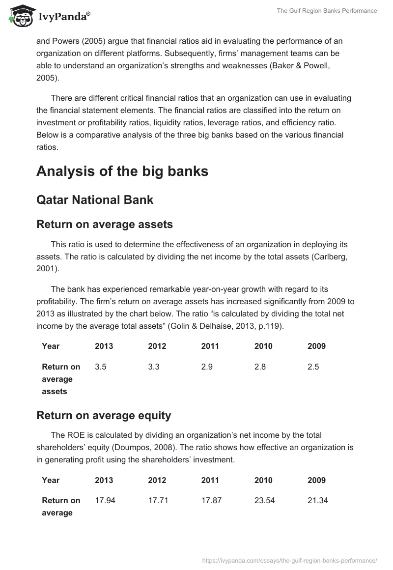The Gulf Region Banks Performance. Page 4