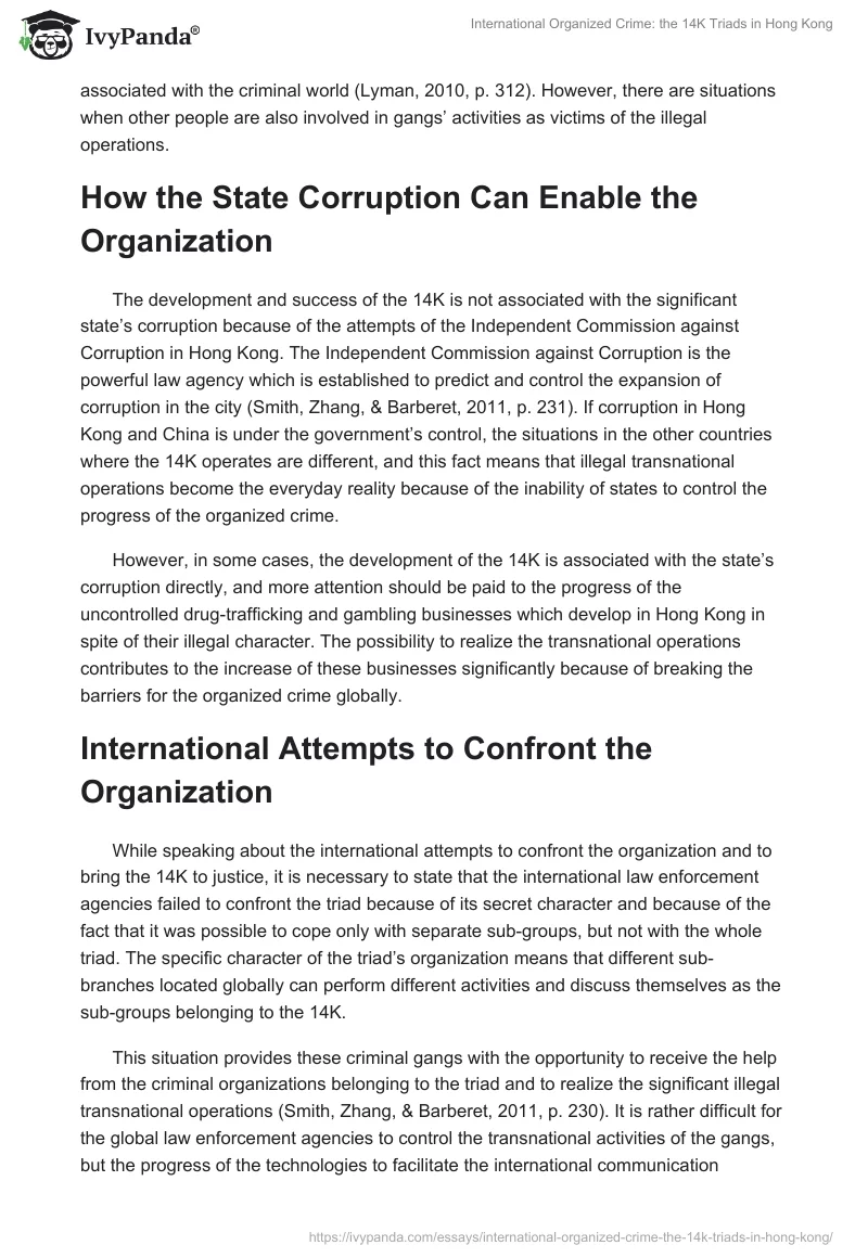 International Organized Crime: The 14K Triads in Hong Kong. Page 3