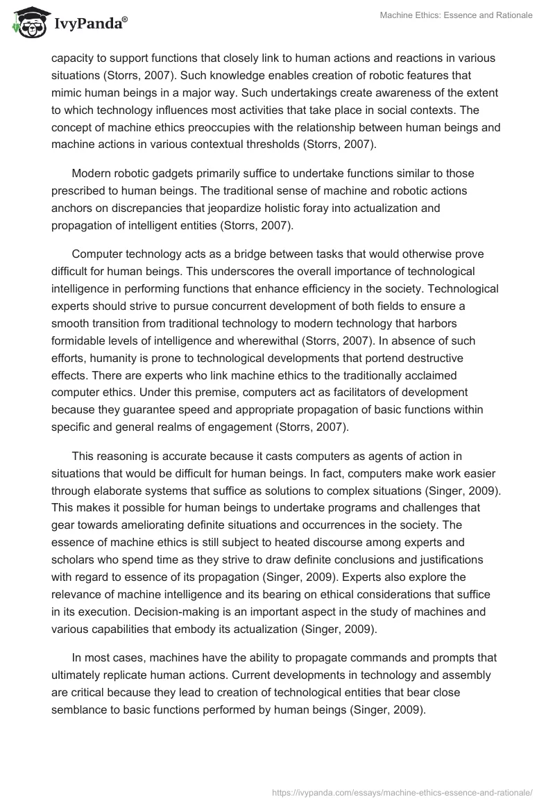 Machine Ethics: Essence and Rationale. Page 4